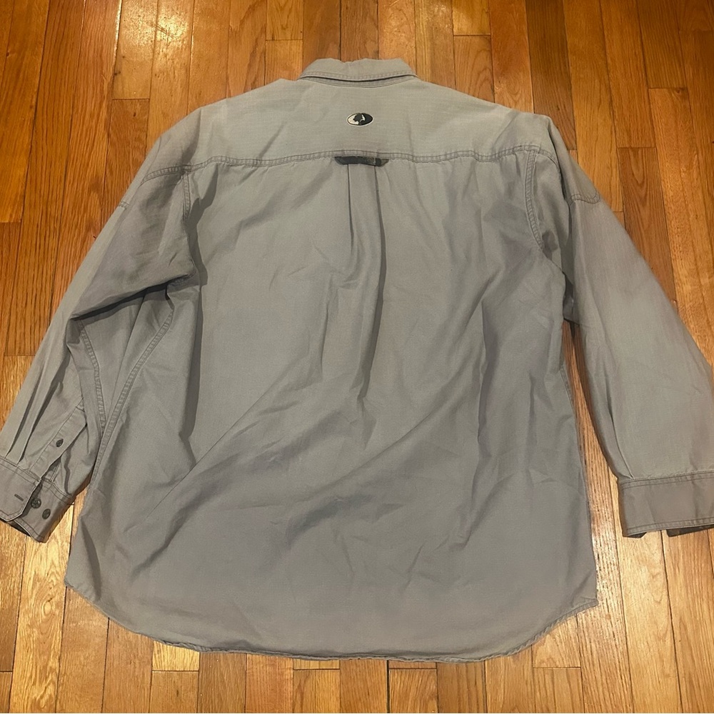 Mossy Oak XL Open Range‎ gray button up 100% cotton shirt gorpcore - Picture 4 of 7